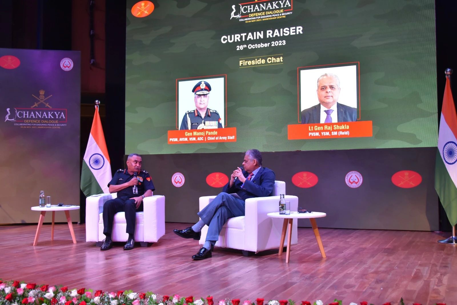 10月26日，印度陆军参谋长潘德在“考底利耶国防对话”上讨论印度安全问题。