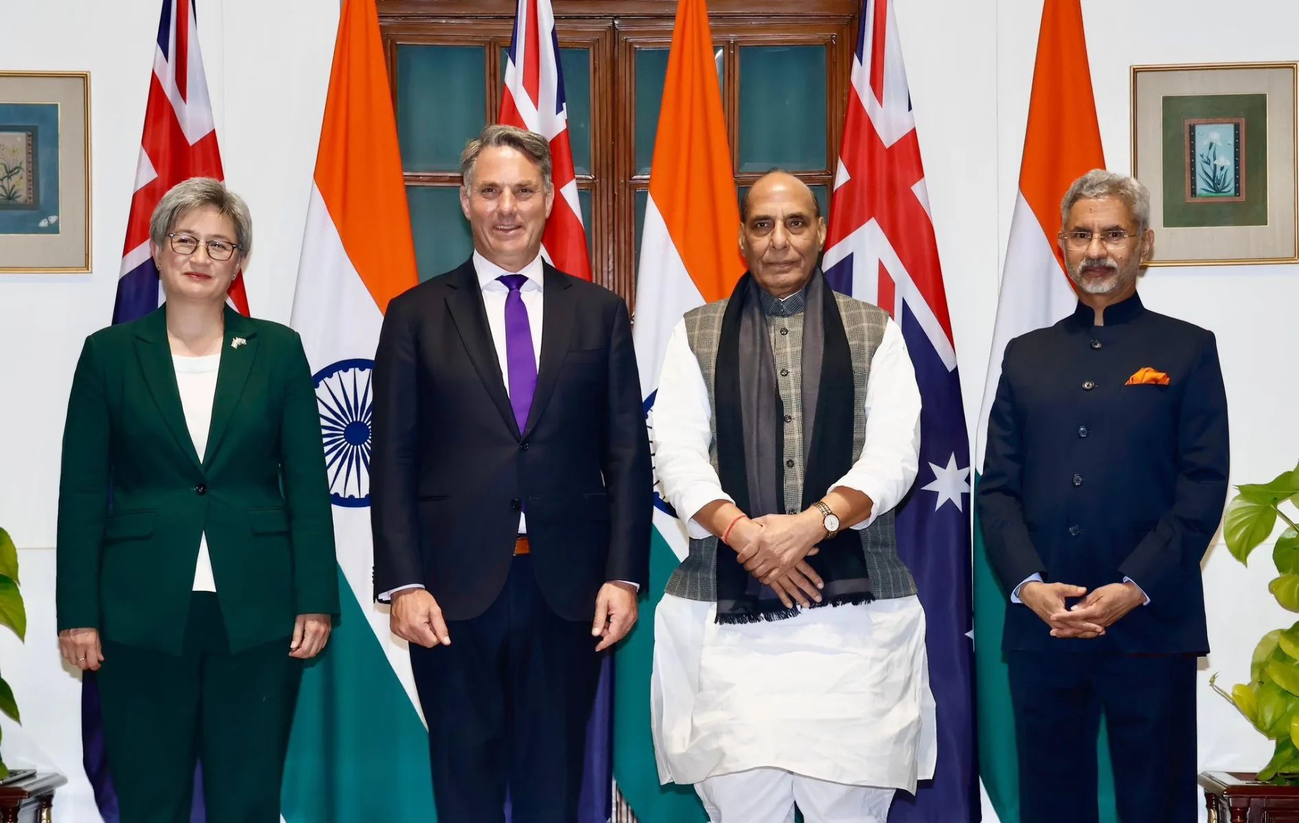 11月20日，印度与澳大利亚举行第二届印澳“2+2”部长级对话。